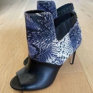 Calvin Klein Snake print booties